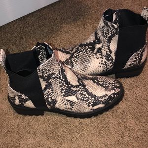Snakeskin boots